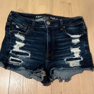 American Eagle Ripped Jean Shorts